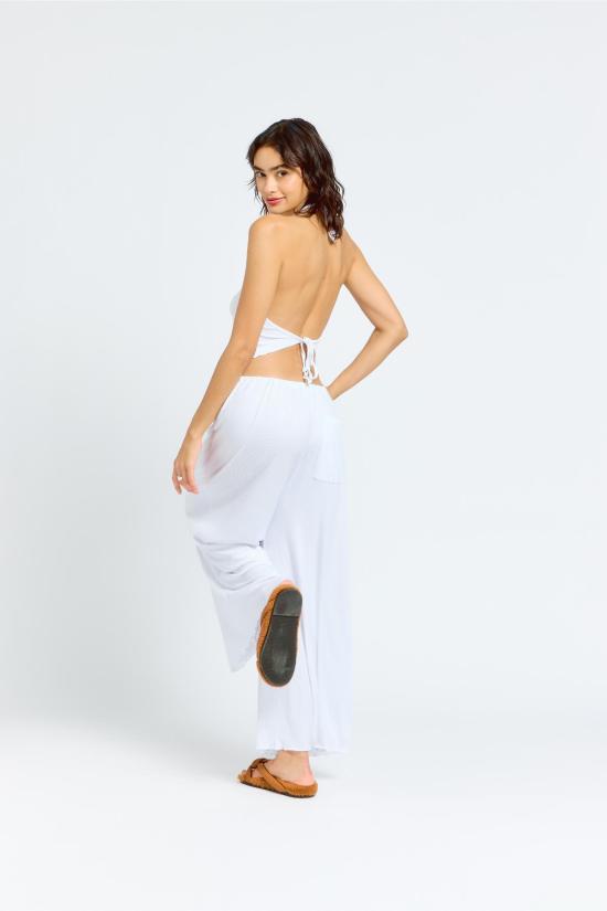  sâb studio 블라우스 Sâb Studio Isla 홀터탑 브라이트 화이트 - OTHER BRANDS