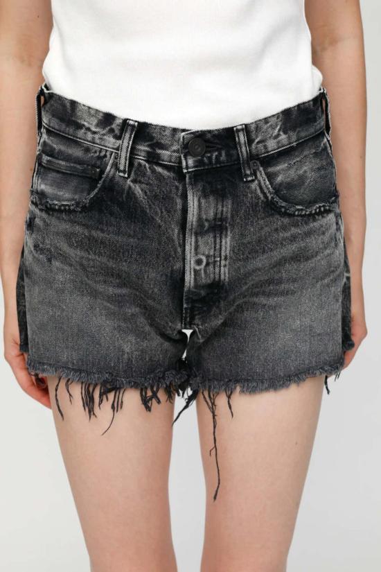  마우지 데님 숏팬츠 무시 페리스버그 반바지 라이트 블랙 - MOUSSY