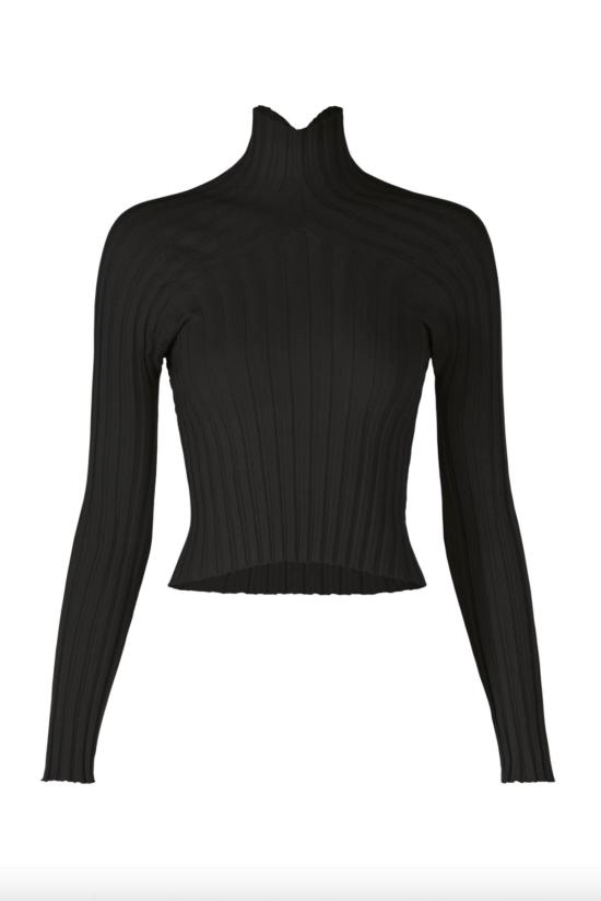  이세이 미야케 긴팔 티셔츠 엘리펀트 니트 탑 - ISSEY MIYAKE