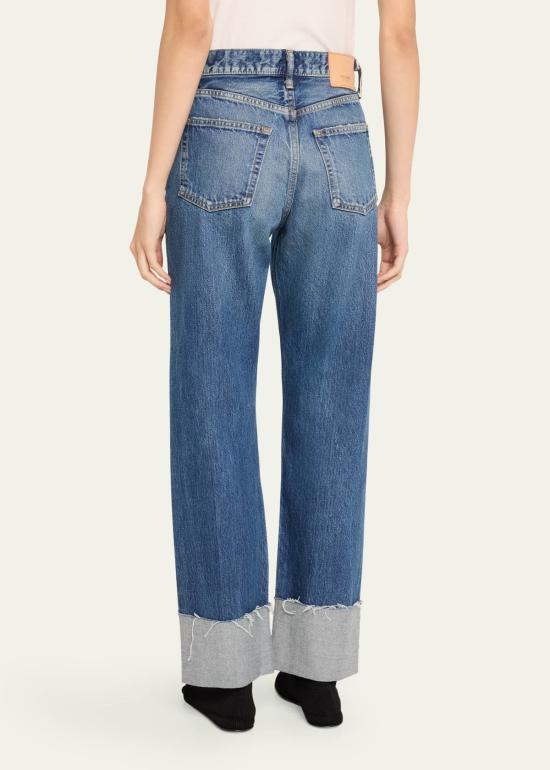  마우지 데님 팬츠 무시 빈티지 바드무어 와이드 스트레이트 진 라이트 블루 - MOUSSY
