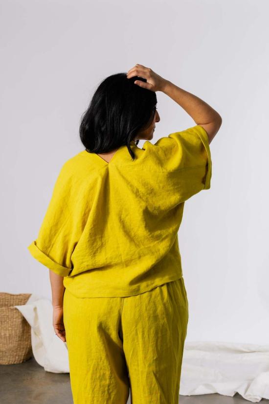  파뮤트 어패럴 탑 Pamut Apparel Usa Judith  리넨 - PAMUT APPAREL