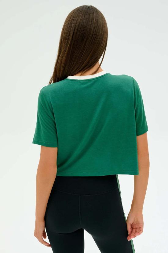  스플리츠 59 트레이닝/조거 팬츠 Splits 59 Djuna Crop Ringer Tee - SPLITS 59