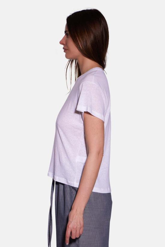 더 타일 클럽 반팔 티셔츠 WVBCW2402TLN WHITE - THE TILE CLUB