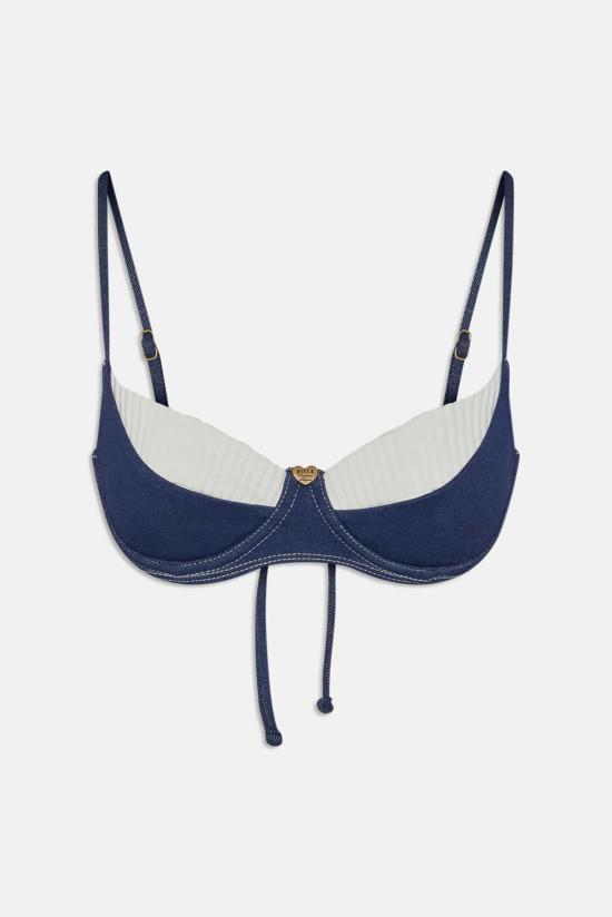  프랭키 비키니 비키니 수영복 프랭키스 비키니 졸린 데님 비키니 탑 - FRANKIES BIKINIS