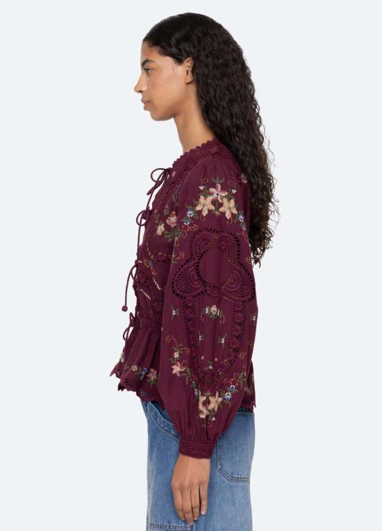  씨뉴욕 블라우스 RS26 133 PURPLE - SEA NY