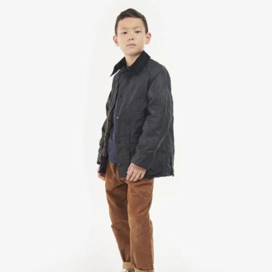  [키즈] 바버 자켓 키즈  베데일 재킷 네이비 - BARBOUR