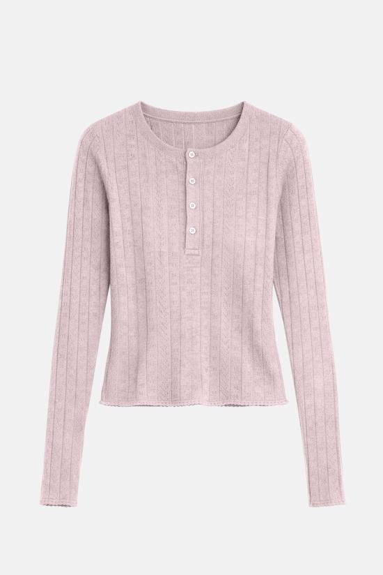  더 타일 클럽 긴팔 티셔츠 W25 011 PINK