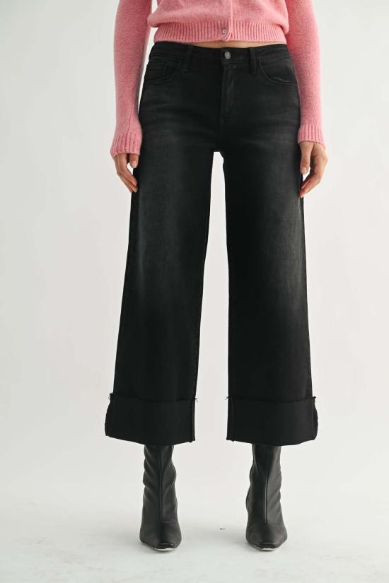  저스트 블랙 데님 스트레이트 팬츠 BP600J BLUE - JUST BLACK DENIM
