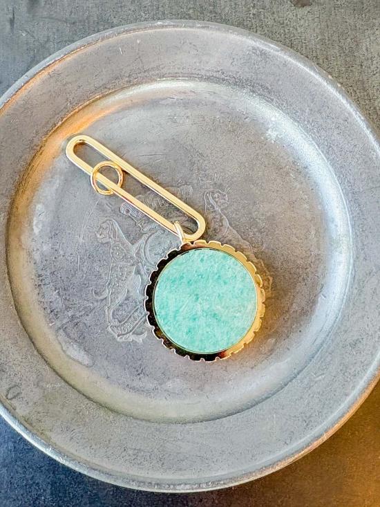  탯치 이어링 Thatch Odeon Amazonite Drop Charm