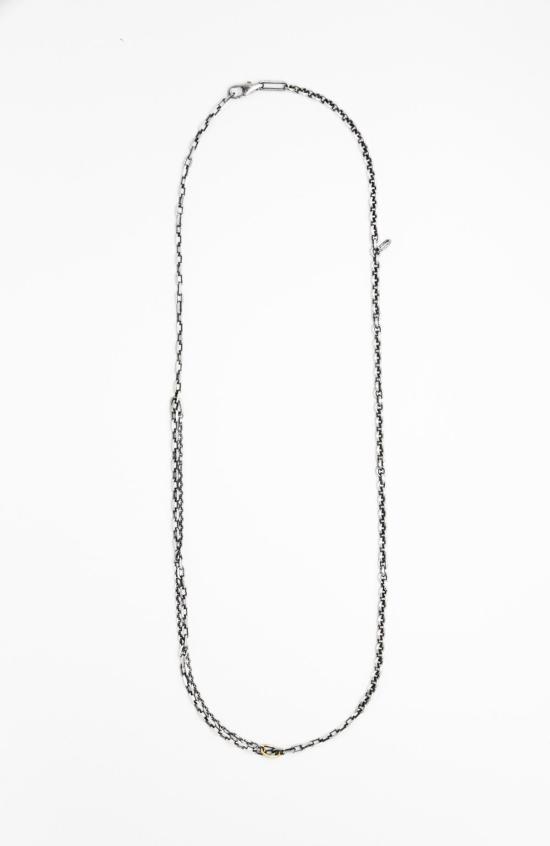  타이틀 오브 워크 브레이슬릿 작품 제목: 혼합 금속 멀티 랩 팔찌, 18K 골드 - TITLE OF WORK