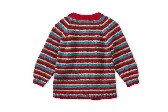  [키즈] 빌드 하우스 오브 리틀 가디건 키즈  베이비 알파카 가디건 멀티 스트라이프 - VILD HOUSE OF LITTLE