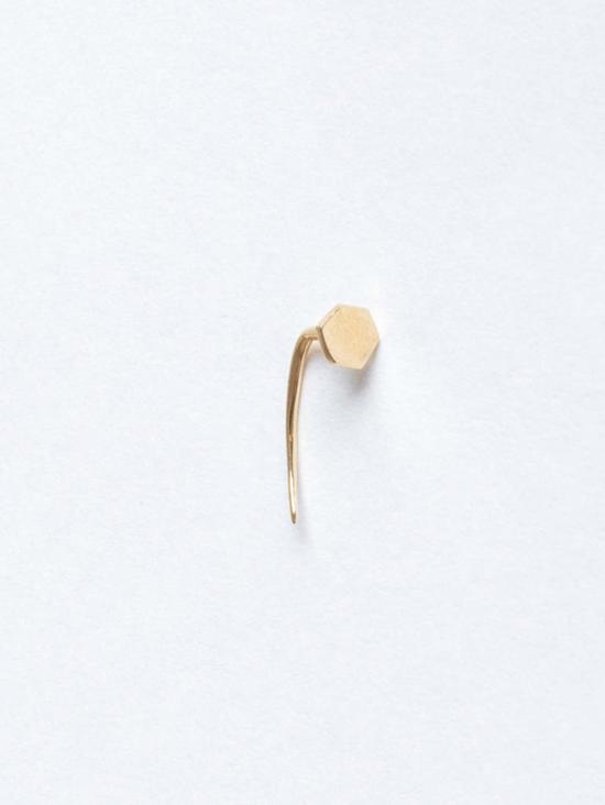  가브리엘라 아티가스 싱글 이어링 가브리엘라 아르티가스 육각형 송곳니 귀걸이 14k - GABRIELA ARTIGAS