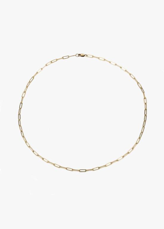  마라 카리조 스칼리세 목걸이/팬던트 마이크로 직사각형 체인 초커 14K 골드 필드