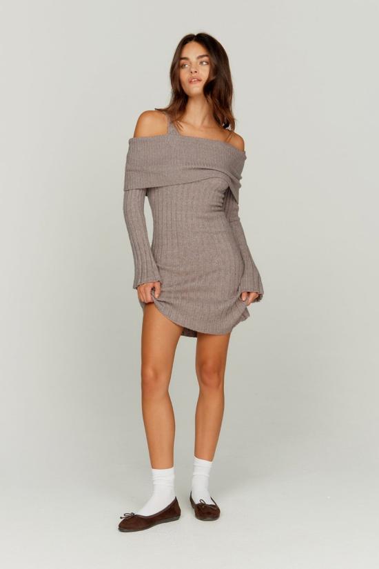  하우스오브써니 숏 원피스 하우스 오브 써니 청키 립 드레스 스쿨 그레이