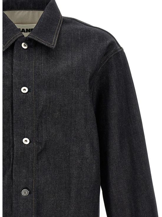  질샌더 블라우스 질 샌더 데님 오버셔츠 블루 - JIL SANDER