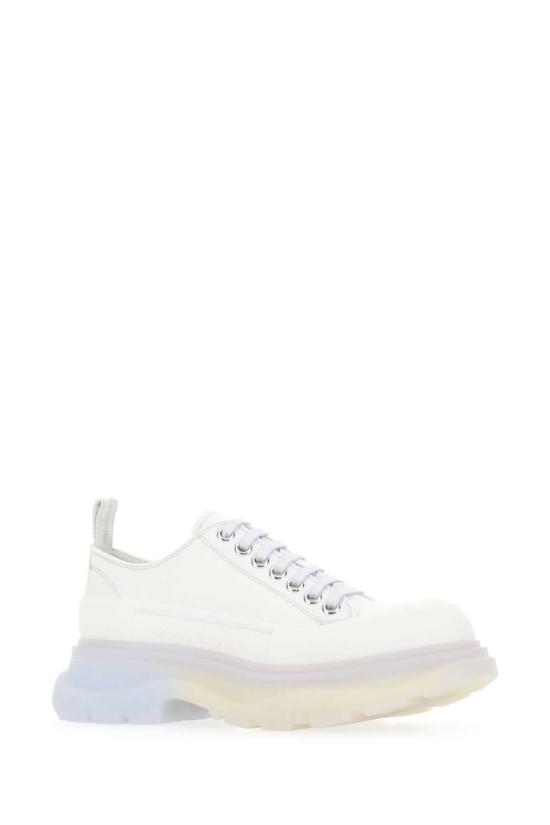  알렉산더 맥퀸 스니커즈 초크 캔버스 트레드 슬릭 - ALEXANDER MCQUEEN