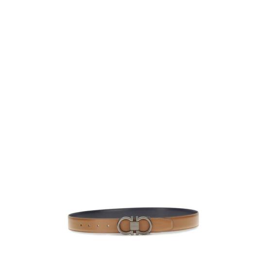  살바토레 페라가모 벨트 페라가모 송아지 가죽 보스 타우러스 레귤러  베이지 - SALVATORE FERRAGAMO