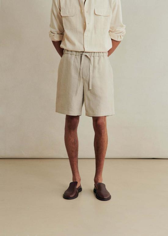  De Bonne Facture 숏팬츠 여행자 반바지 Undyed Flax - OTHER BRANDS