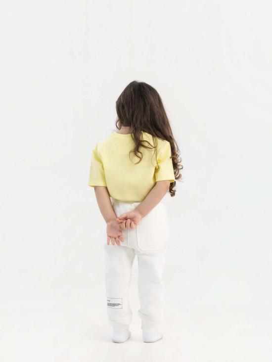  [키즈] HAHAHA 트레이닝/조거 팬츠 키즈 하하하 오가닉 코튼 에센셜 조거  오프 화이트 - HAHAHA