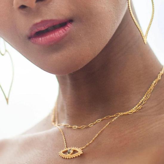  Satya Jewelry 목걸이/팬던트 사티아 주얼리 긍정의 수호자 눈 모양 목걸이 (골드) - OTHER BRANDS