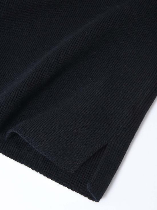  아미 스웨터 레드 ADC 폴로 블랙 - AMI