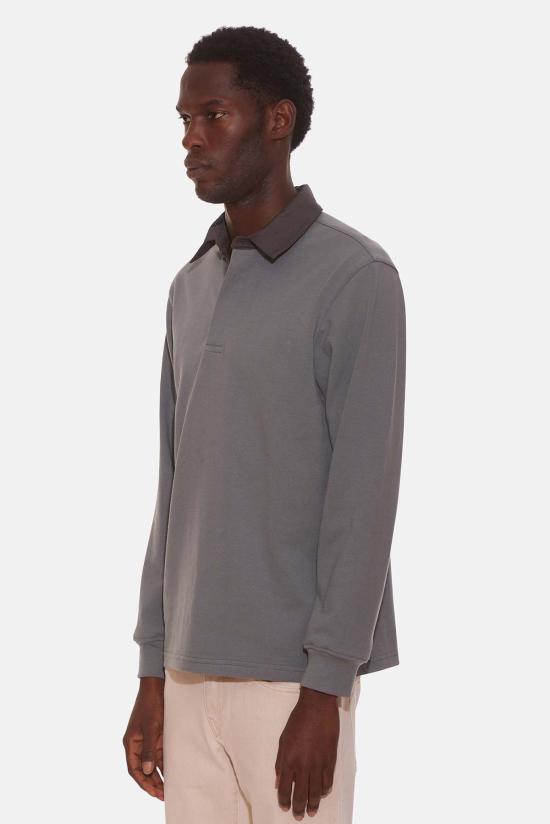  블루&크림 폴로 티셔츠 WVBC24 RGBY01 GREY CHARCOAL COLLAR - BLUE&CREAM