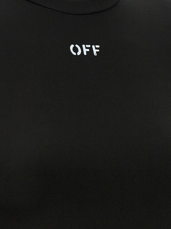  오프화이트 스웨터 세컨드 스킨 가디건 블랙 - OFF WHITE