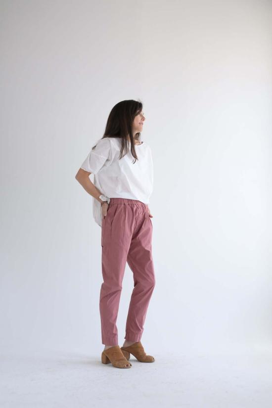  앨범 디 파밀리아 스트레이트 팬츠 앨범 Di Famiglia Slim Trouser Ts Coral - ALBUM DI FAMIGLIA