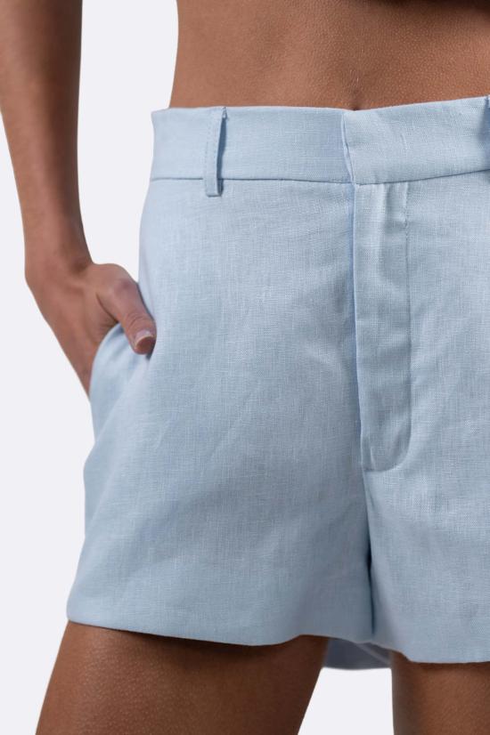  파렌테지 숏팬츠 Parentezi Cami Linen Shorts Baby Blue - PARENTEZI