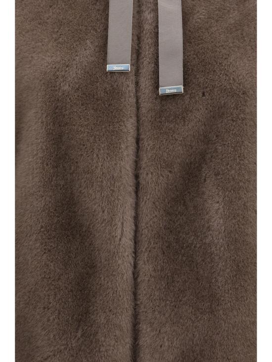 26FW 에르노 멜란지 얼터너티브 밍크 퍼 보머 자켓 GI000318D12739 2700 BROWN - HERNO
