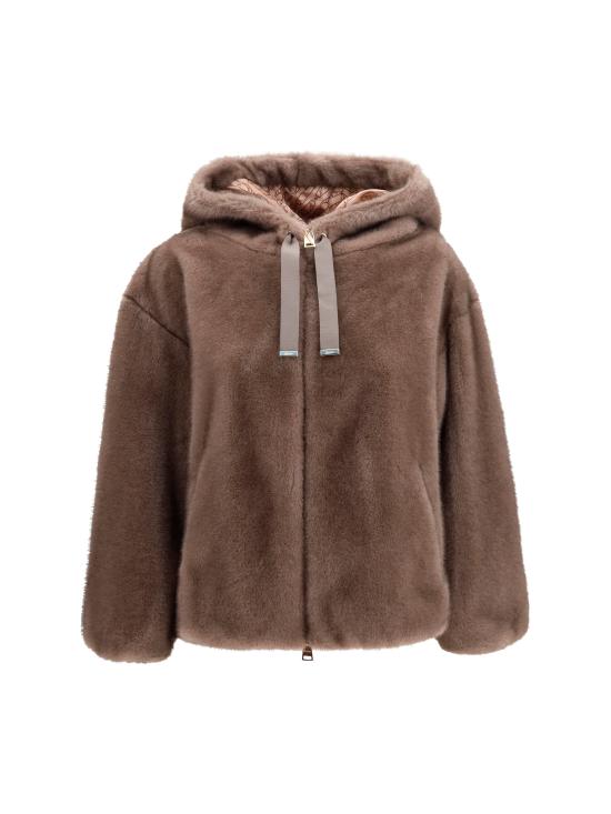 26FW 에르노 멜란지 얼터너티브 밍크 퍼 보머 자켓 GI000318D12739 2700 BROWN