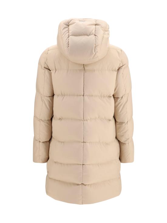 26FW 에르노 아렌델레 & 뉴 레이디 포 퍼 A 셰이프 다운 자켓 PI001948D12414Z 1980 BEIGE - HERNO
