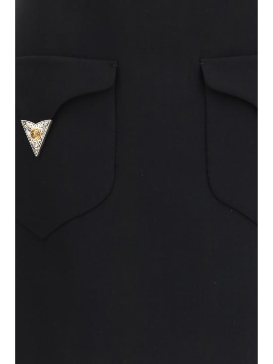 26FW 베르사체 스커트 10254571A18305 1B000 BLACK - VERSACE