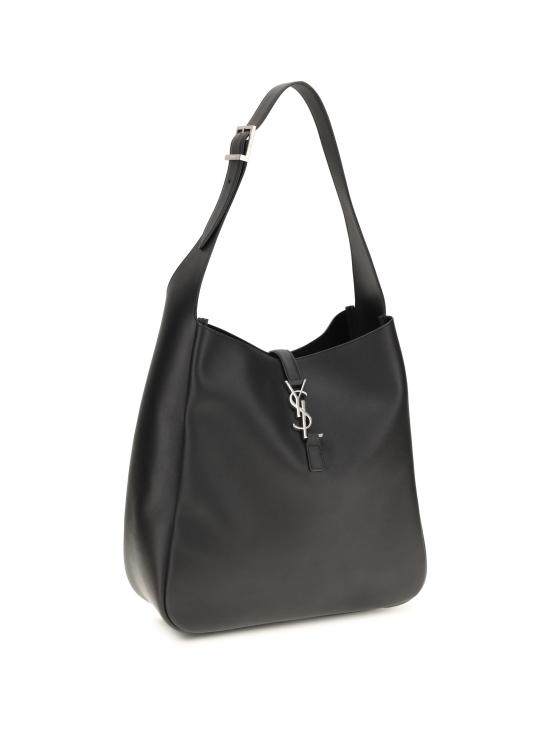 26FW 생로랑 LE 5 A 7 서플 라지 그레인드 레더백 753837AACQG 1000 BLACK - SAINT LAURENT
