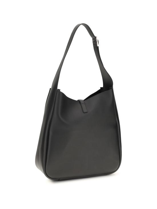 26FW 생로랑 LE 5 A 7 서플 라지 그레인드 레더백 753837AACQG 1000 BLACK - SAINT LAURENT