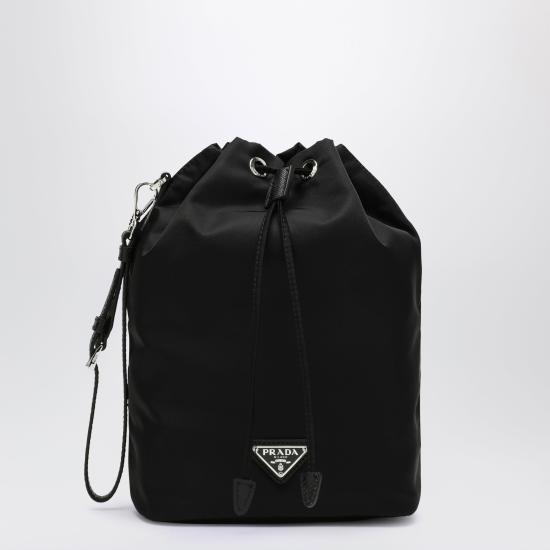 26FW 프라다 삼각로고 리나일론 버킷백 1NS369R067 Black