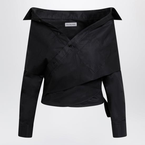 26FW 발렌시아가 블라우스 872123TRM28 Black