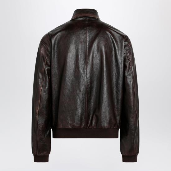 26FW 프라다 가죽 자켓 UPW622OOO16IL Brown - PRADA