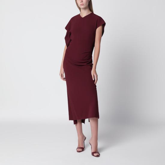 26FW 빅토리아 베컴 롱 원피스 1326WDR007380BVI Red