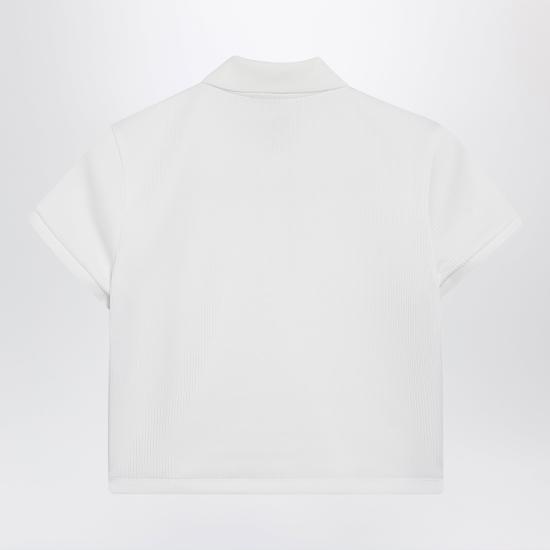 26FW 구찌 웹 리브 코튼 저지 폴로 셔츠 875665XJHYN White - GUCCI