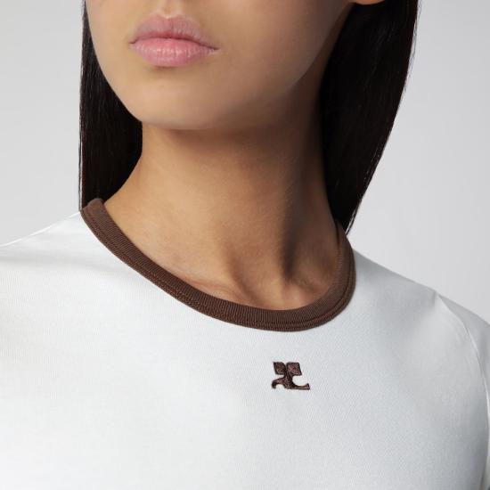 26FW 쿠레쥬 반팔 티셔츠 125JTS017JS0203 White - COURREGES