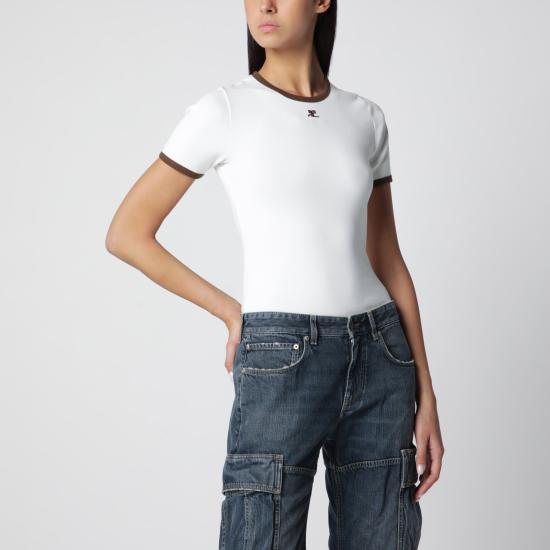 26FW 쿠레쥬 반팔 티셔츠 125JTS017JS0203 White