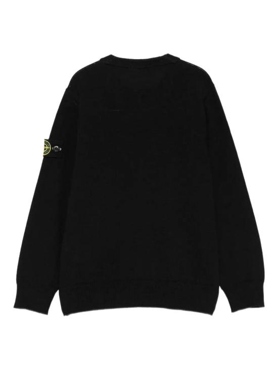 26FW [키즈] 스톤 아일랜드 니트/스웻셔츠 L2S165100009 S0C04V0029 Black - STONE ISLAND