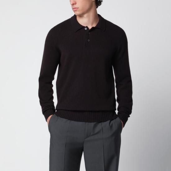 26FW 드루모어 폴로 티셔츠 D8W145NLWO Brown