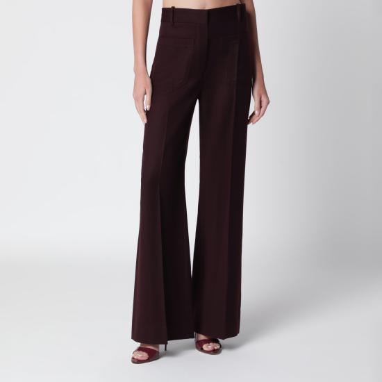 26FW 빅토리아 베컴 스트레이트 팬츠 1226WTR005115SWO Brown