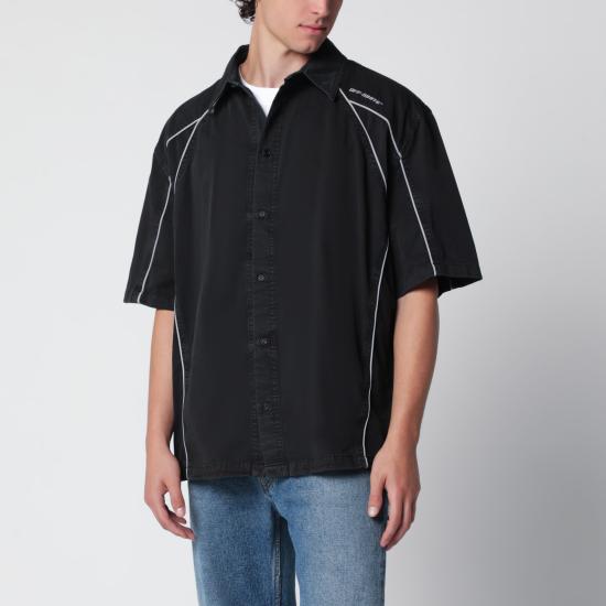 26SS 오프화이트 셔츠 OMGG01IS26FAB001 Black