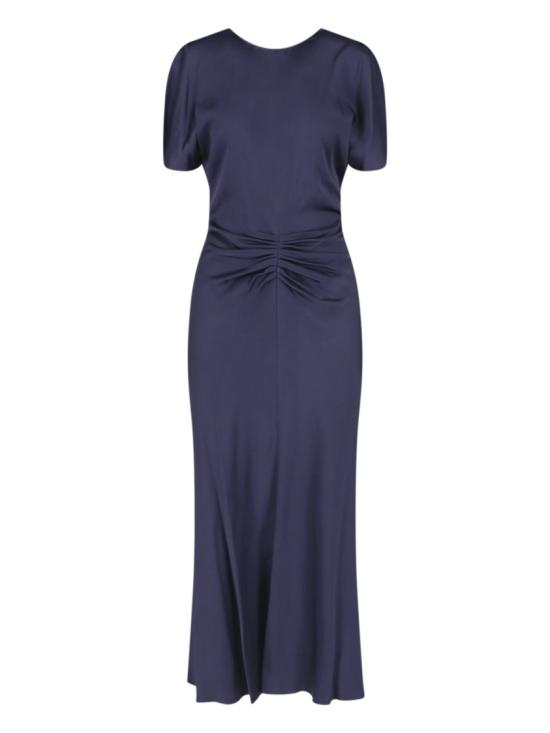 26FW 빅토리아 베컴 롱 원피스 1325WDR005227DMIDNIGHT Blue