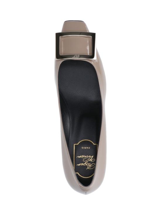26FW 로저비비에 트럼펫 메탈 버클 펌프스 RVW44815280D1PC415 Neutrals - ROGER VIVIER