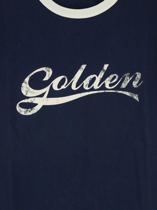 26FW 골든구스 반팔 티셔츠 GMP02761P002624 83134 Blu - GOLDEN GOOSE