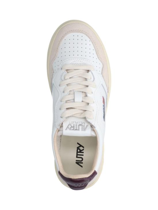 26FW 오트리 메달리스트 로우 레더 스니커즈 AULWLS18 White - AUTRY